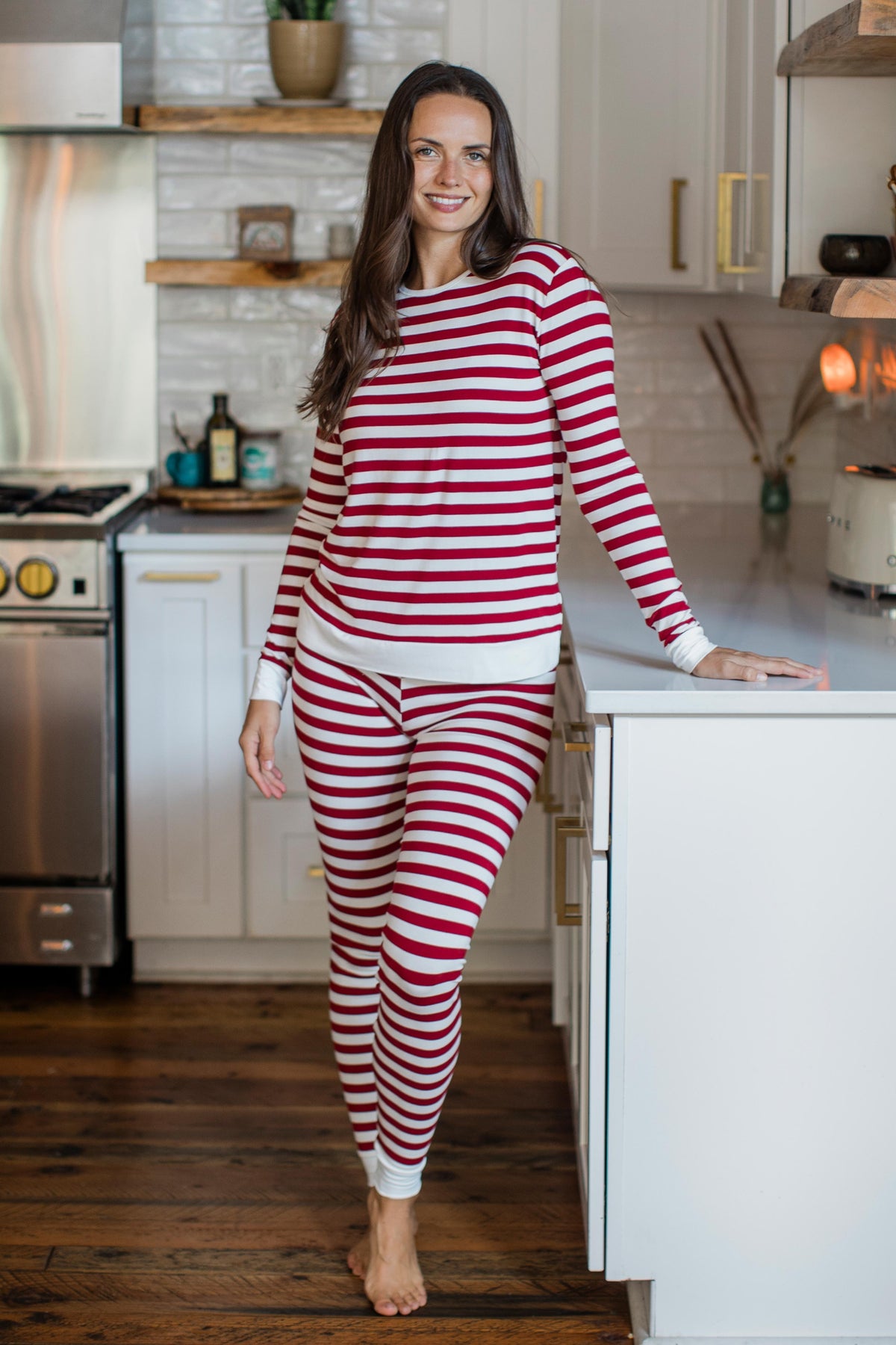 Lola Striped Bamboo Pajama Set