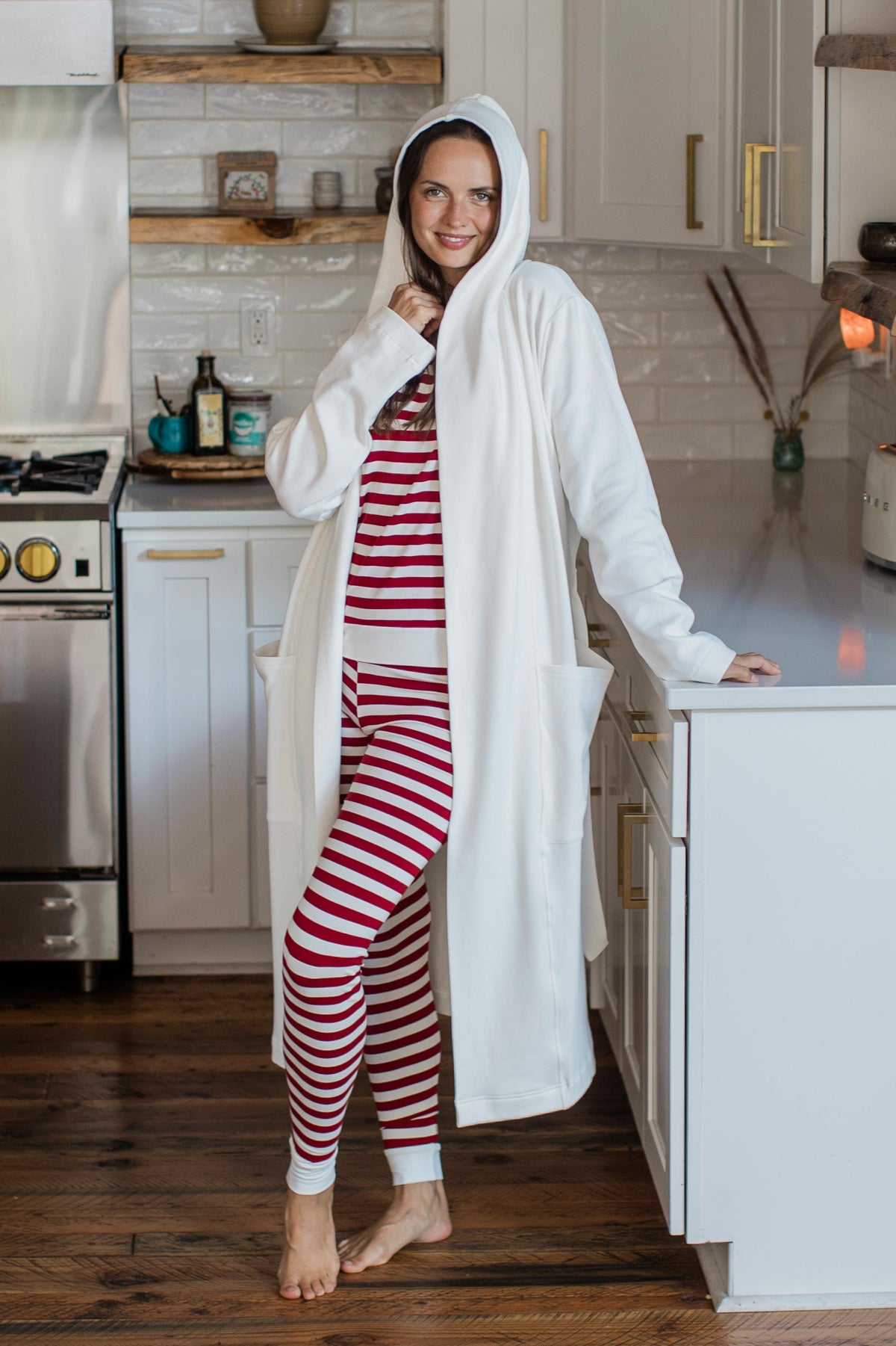Lola Striped Bamboo Pajama Set