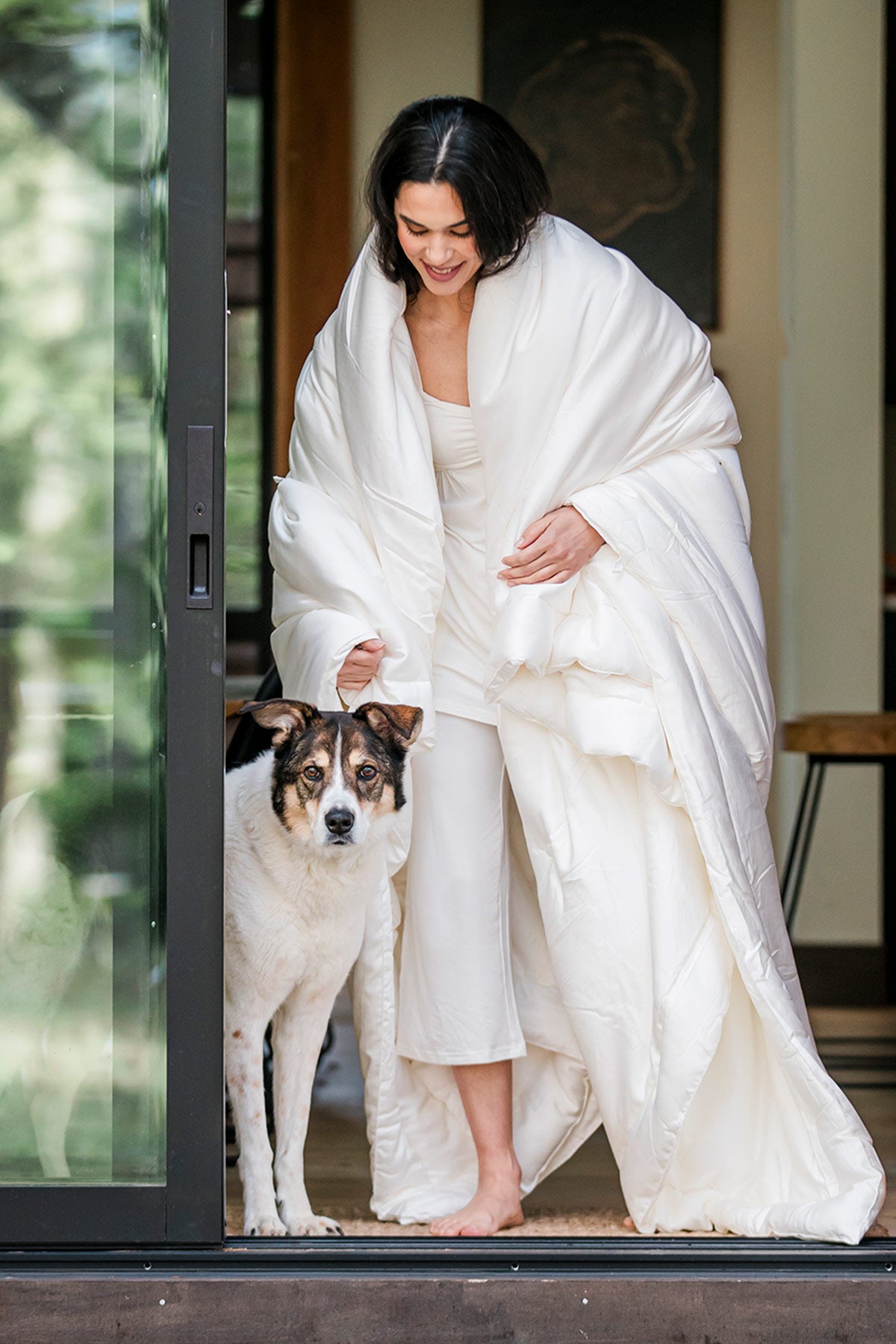 Drap de couette en soie et bambou de luxe