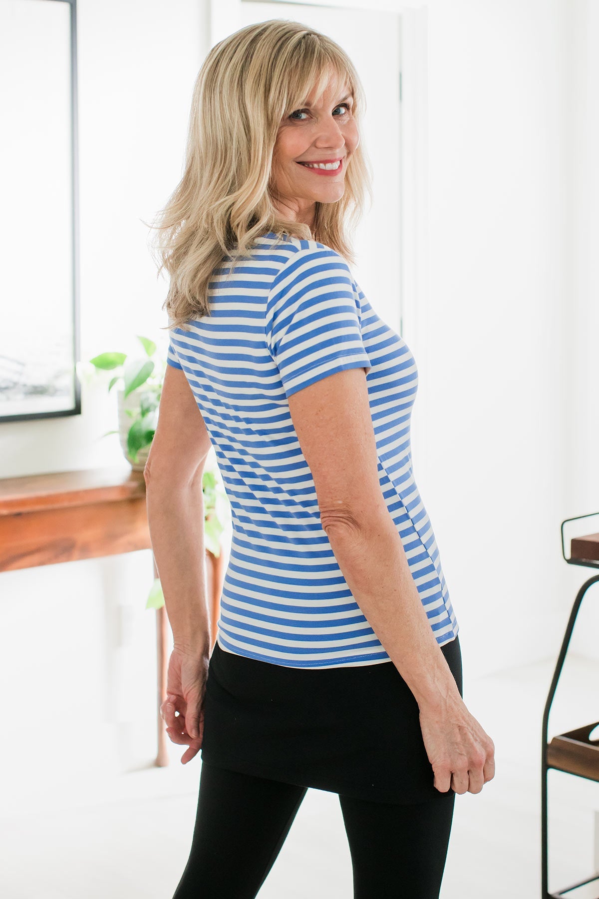 Heidi Scoop Neck Bamboo Tee Shirt