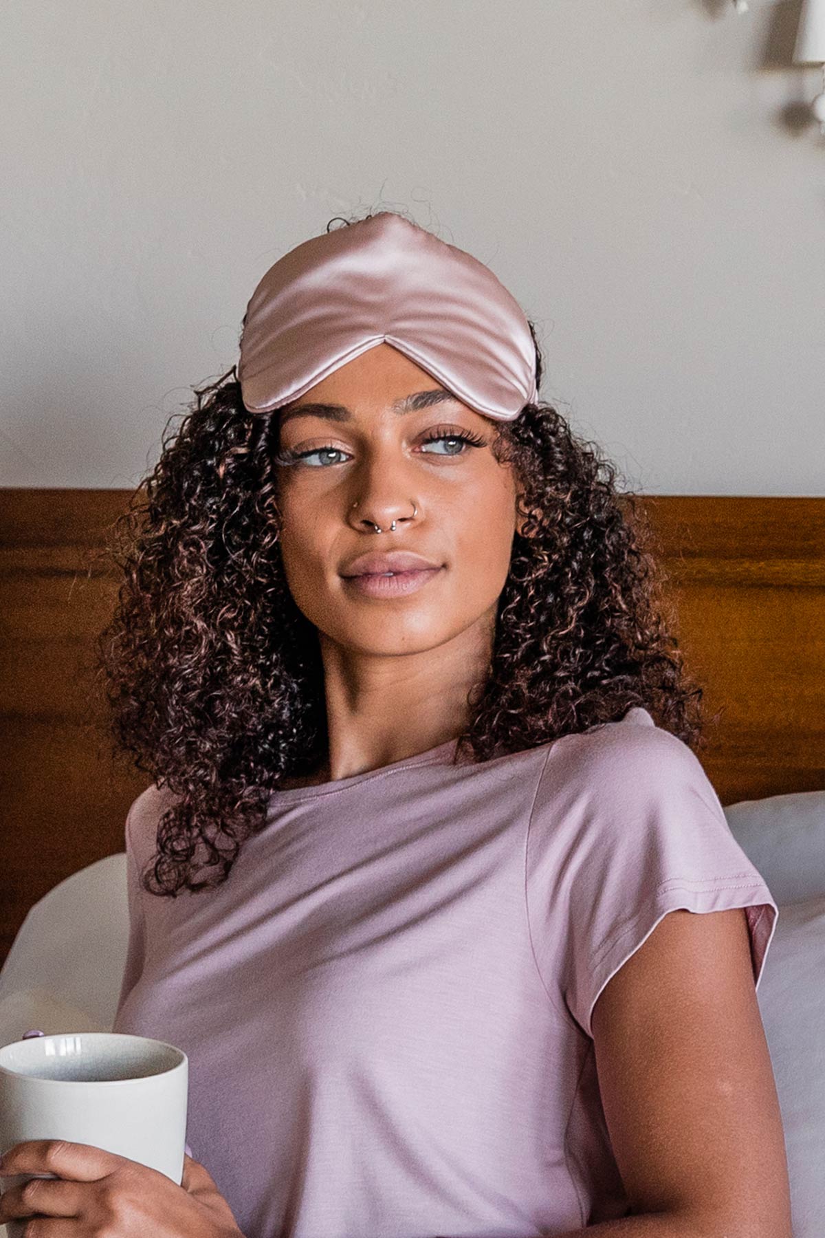Coussin pour les yeux en soie Charmeuse