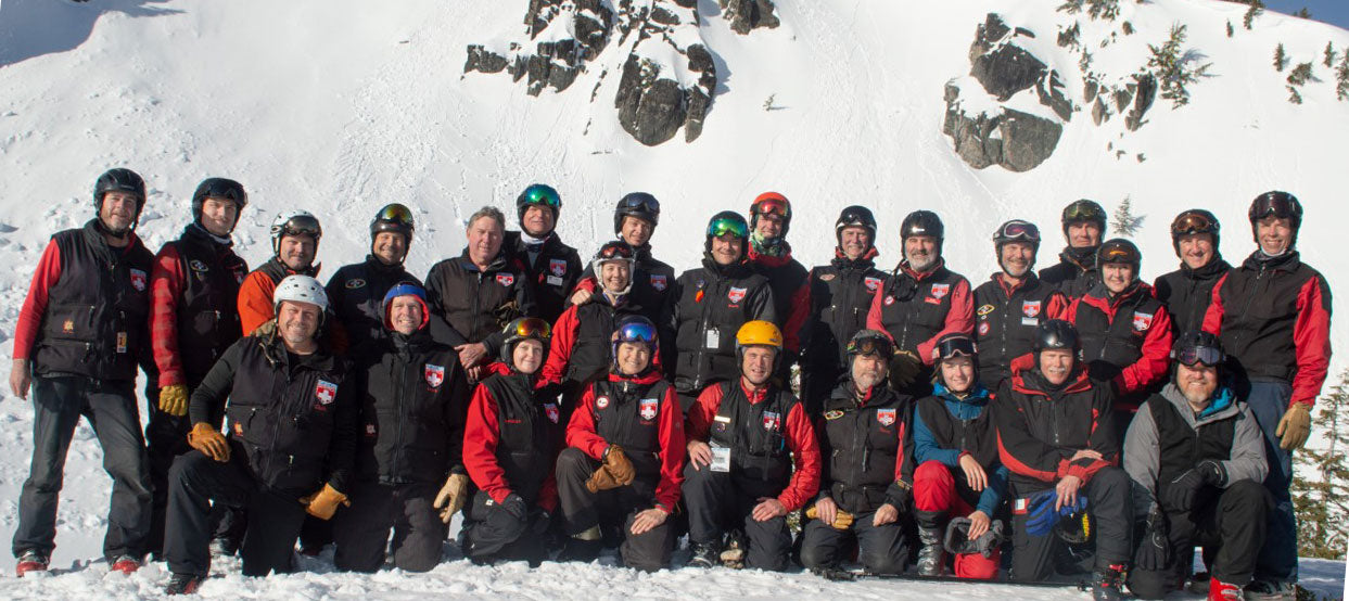 Mt. Ashland Ski Patrol group photo on Mt. Ashland 