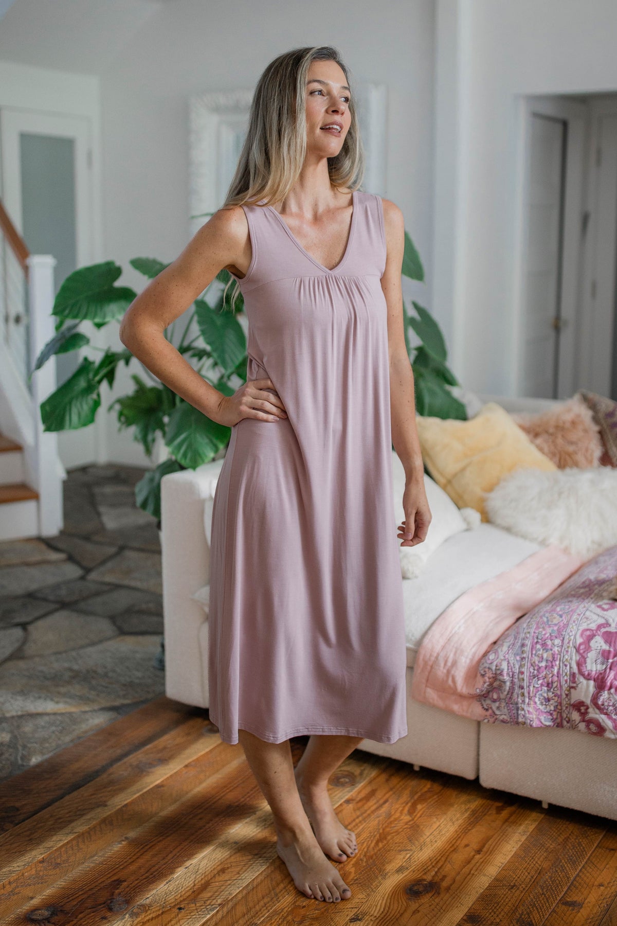 Molly Sleeveless Bamboo Nightgown