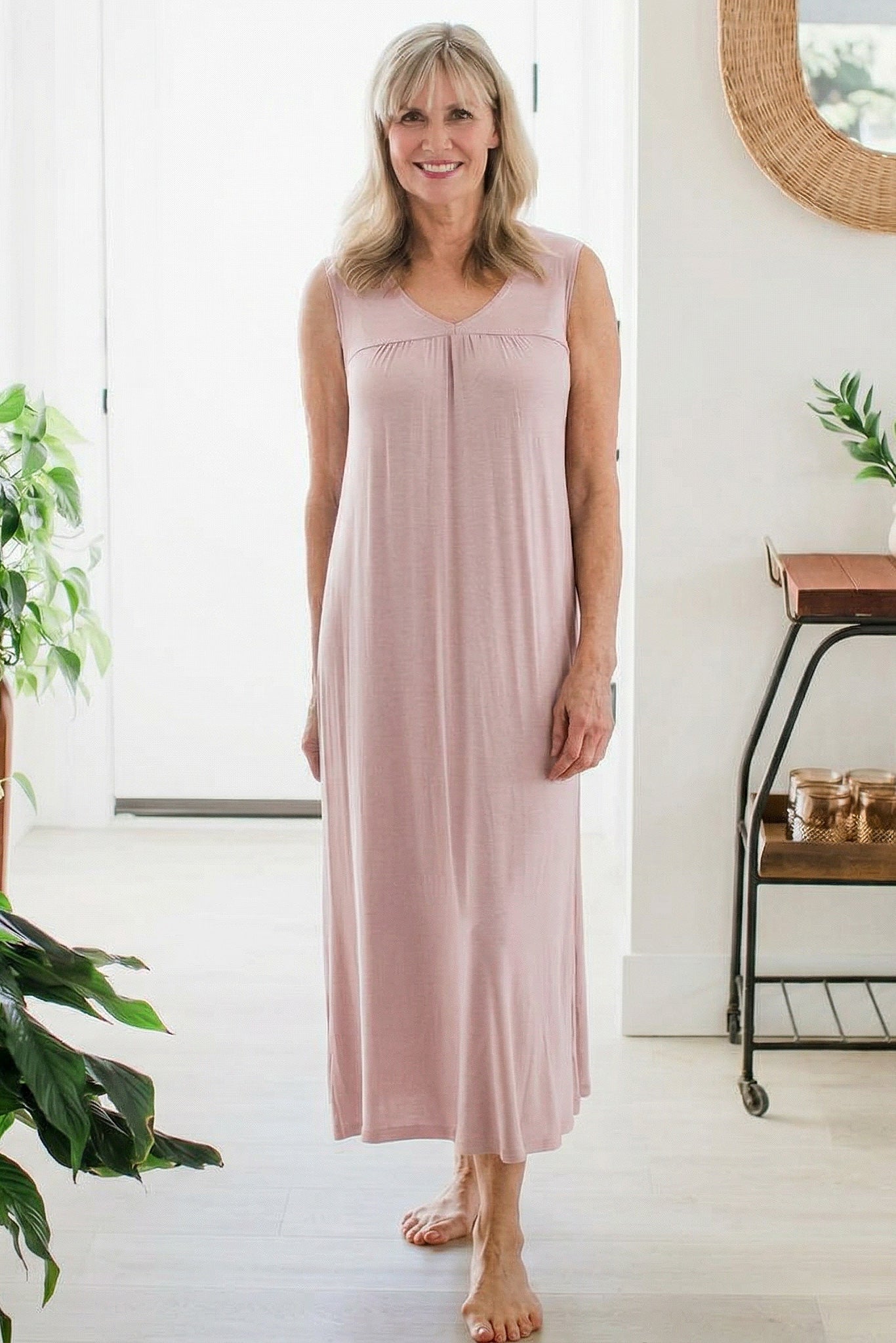 Molly Sleeveless Bamboo Nightgown