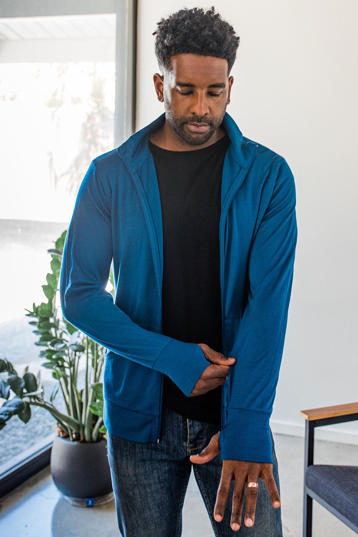 SuperFine Merino Wool Track Jacket